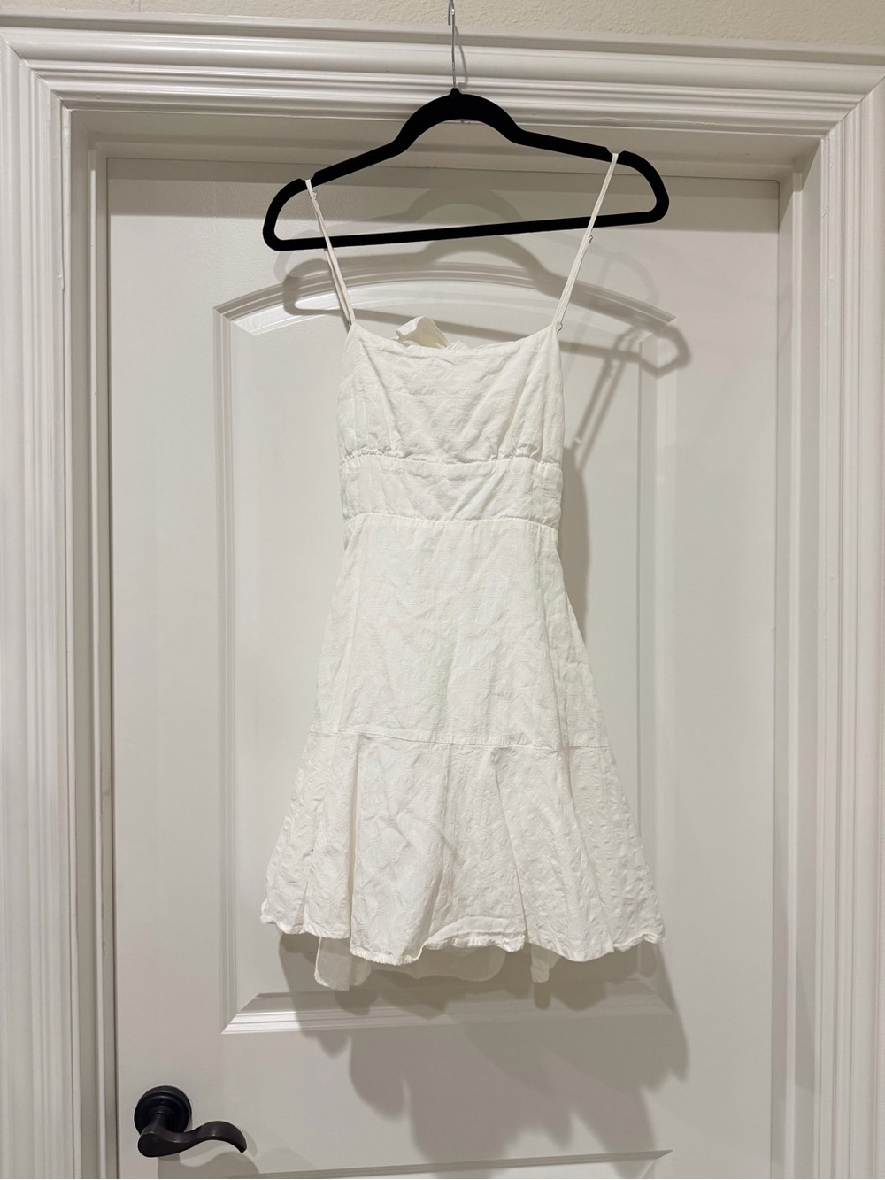 Lulu's White Spaghetti-Strap Mini Dress